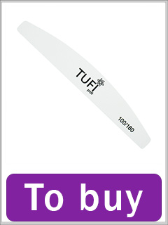TUFI profi PREMIUM White Grit Nail File